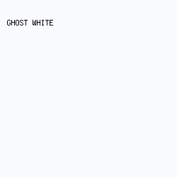 fafbff - Ghost White color image preview