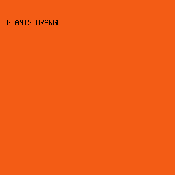 F35C15 - Giants Orange color image preview