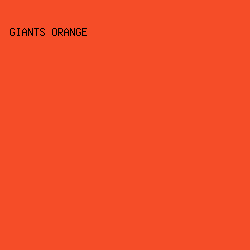 F54D28 - Giants Orange color image preview