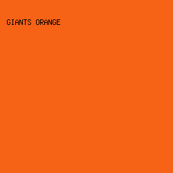 F66216 - Giants Orange color image preview