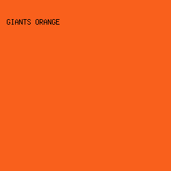 F9601C - Giants Orange color image preview