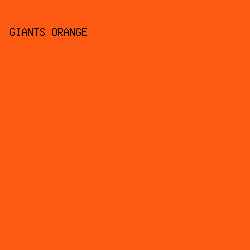 fc5a12 - Giants Orange color image preview