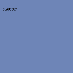 6E85B7 - Glaucous color image preview