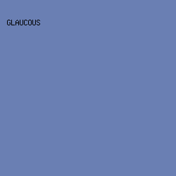 6a7fb3 - Glaucous color image preview