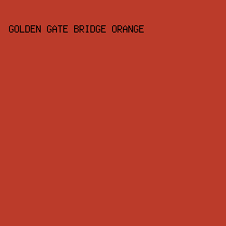 bb3b2a - Golden Gate Bridge Orange color image preview