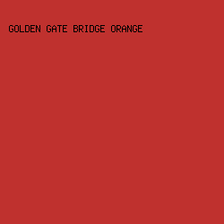 bf312e - Golden Gate Bridge Orange color image preview