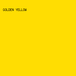 ffdd02 - Golden Yellow color image preview