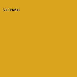 D9A51E - Goldenrod color image preview