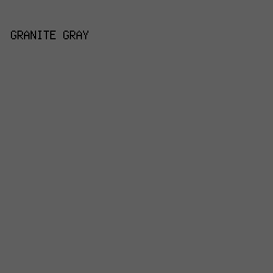 5f5f5f - Granite Gray color image preview