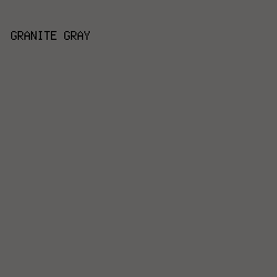 605F5E - Granite Gray color image preview