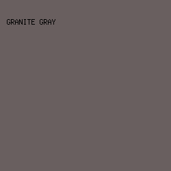 695F5F - Granite Gray color image preview