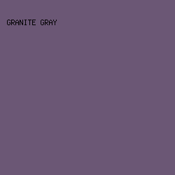 6B5775 - Granite Gray color image preview