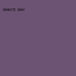 6C5373 - Granite Gray color image preview