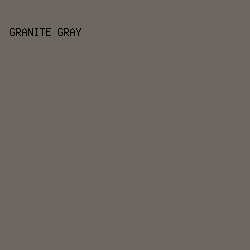 6C6761 - Granite Gray color image preview