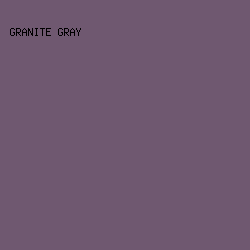 6F5870 - Granite Gray color image preview