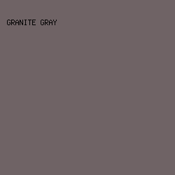 6F6365 - Granite Gray color image preview