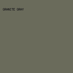 6b6b5b - Granite Gray color image preview