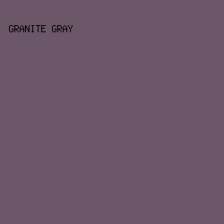 6c5768 - Granite Gray color image preview