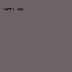 6c6366 - Granite Gray color image preview