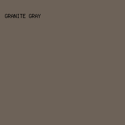 6d6258 - Granite Gray color image preview