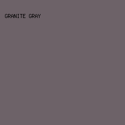 6d6268 - Granite Gray color image preview
