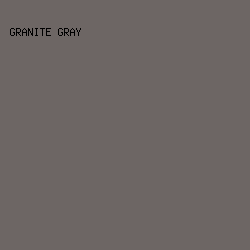 6d6664 - Granite Gray color image preview
