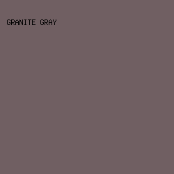 705f62 - Granite Gray color image preview