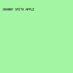 A3F4A3 - Granny Smith Apple color image preview