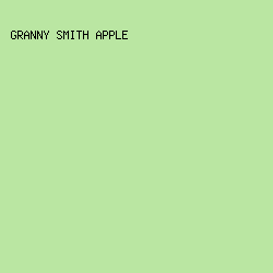 BAE6A2 - Granny Smith Apple color image preview