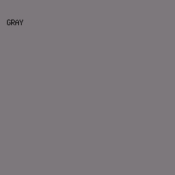 7D787C - Gray color image preview