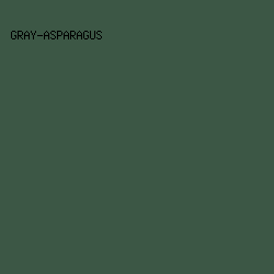 3c5745 - Gray-Asparagus color image preview