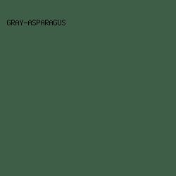 3e5e47 - Gray-Asparagus color image preview