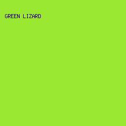9BE833 - Green Lizard color image preview