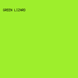 9EEE2C - Green Lizard color image preview