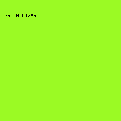 9bfa24 - Green Lizard color image preview