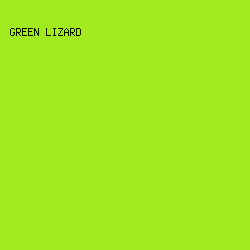 A1EA1E - Green Lizard color image preview