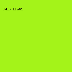 A4F319 - Green Lizard color image preview