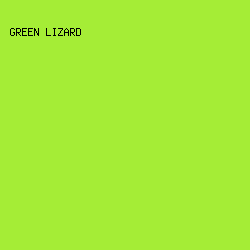 A5ED36 - Green Lizard color image preview