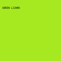 A6E920 - Green Lizard color image preview