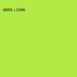 B3E944 - Green Lizard color image preview
