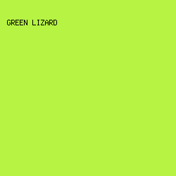 B6F343 - Green Lizard color image preview