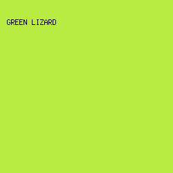 B8EC43 - Green Lizard color image preview