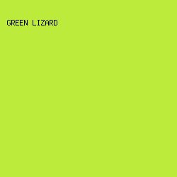 BCEB3C - Green Lizard color image preview