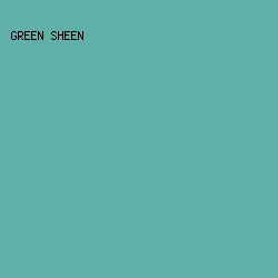 61AFA9 - Green Sheen color image preview