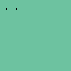 6DC2A0 - Green Sheen color image preview