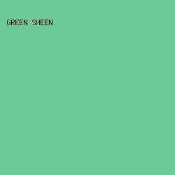 6DC995 - Green Sheen color image preview