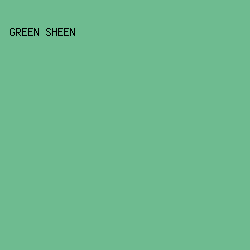 6EBB90 - Green Sheen color image preview