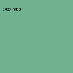 70B18F - Green Sheen color image preview