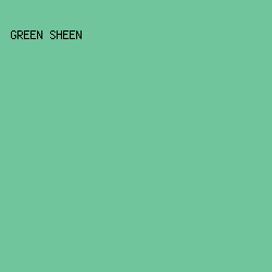 70C59C - Green Sheen color image preview