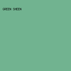 71B390 - Green Sheen color image preview
